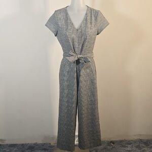 NWT Ann Taylor Checkered Tie Waist Romper (2)